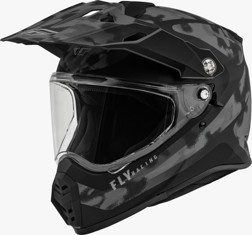 Casco Doble Proposito Fly Racing Trekker Camo Lente Interno