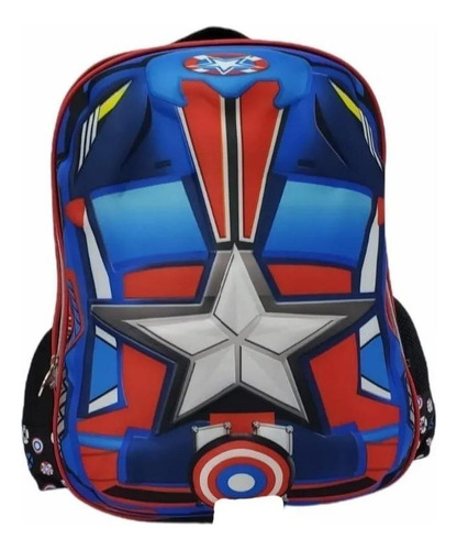 Mochila Infantil Carros América 3d Costas Escolar Aula M4194