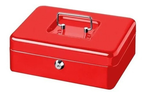 Caja Menor Caja De Seguridad De Llave 30x24x9 Cm Herkules Color Rojo