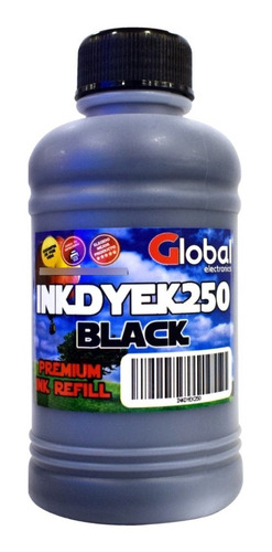 Tinta Para  Universal Negro Y Colores Dye Botella 250 Cm3