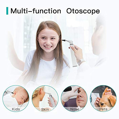 Otoscopio Inalámbrico Con Doble Vista, 0.154 in, 720phd, Wif