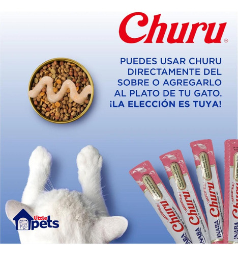Churu Premios Lamible Kitten Sabor Atun 16 Pz