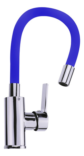 Grifo Llave Lavaplatos Cuello Flexible Monocomando Femmto Grc02-cro-azul