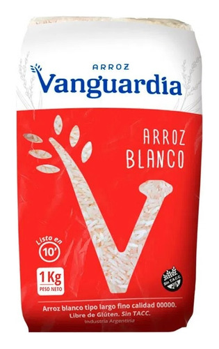 Arroz Blanco Largo Fino Vanguardia 1kg