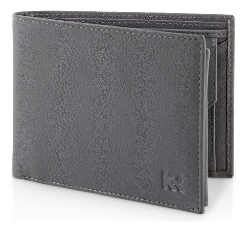 Kronify Cuero Billetera Hombres | Bloqueo Rfid | Bifold & Tr