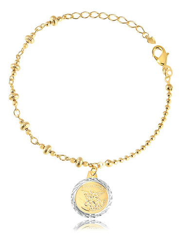 Pulseira Feminina São Miguel - Banhada A Ouro 18k