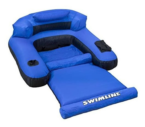 Tumbona Inflable Para Piscina Con Respaldo Y Portavasos.