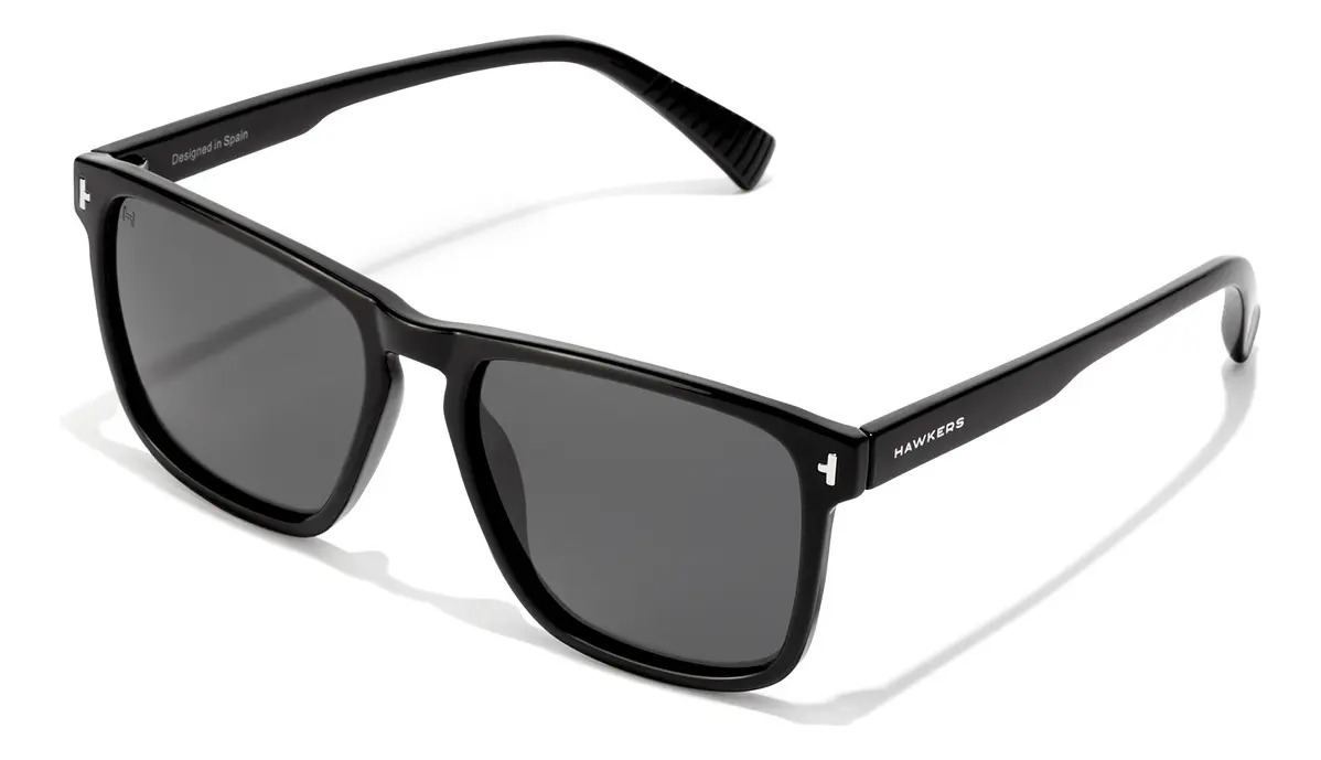 Lentes De Sol Hawkers - Dust Polarizado - Hombre Y Mujer Varilla Negro/ Negro polarizado
