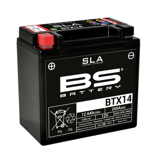 Bateria Btx14 Bs Battery Gel Agm Ytx14-bs Emporio