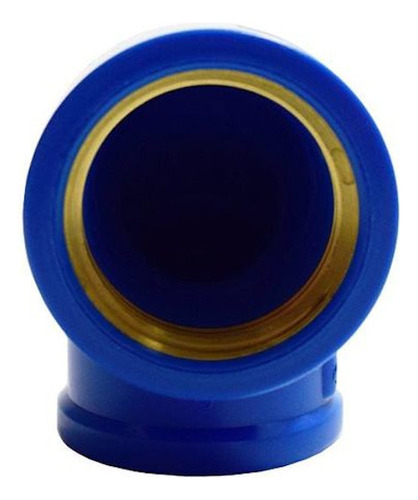 Joelho Azul Soldável X Rosca Bucha Latão 90º 25 X 1/2 Shiva
