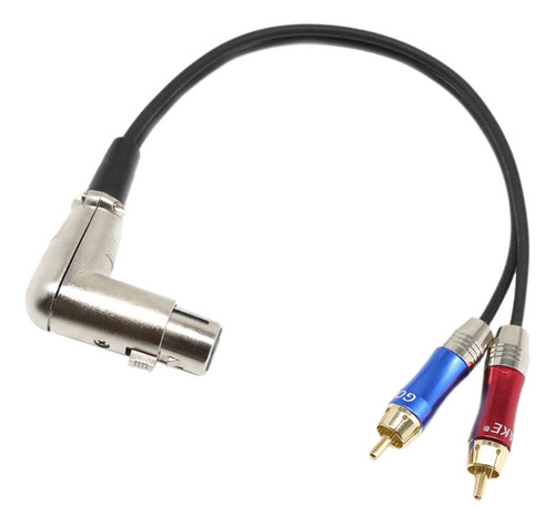 Xlr Femenino A Doble Rca Y Divisor De Splitter Cable