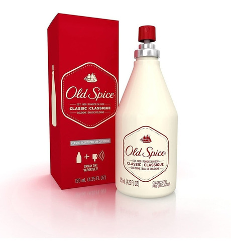 Colonia 4.25 Onzas Old Spice Clásico Aroma Varonilen Para