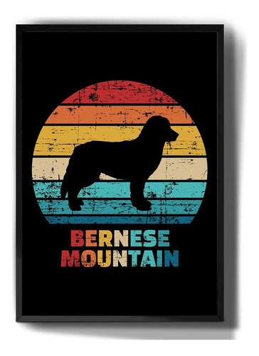 Quadro Decorativo Cachorro Bernese Mountain Arte