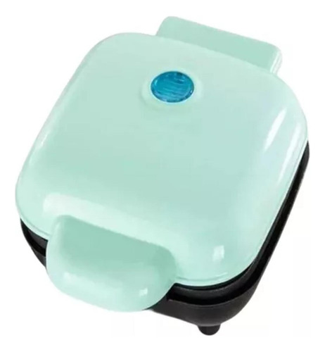 Mini Máquina De Waffle Quadrada 110v Praticidade Cor Azul-celeste