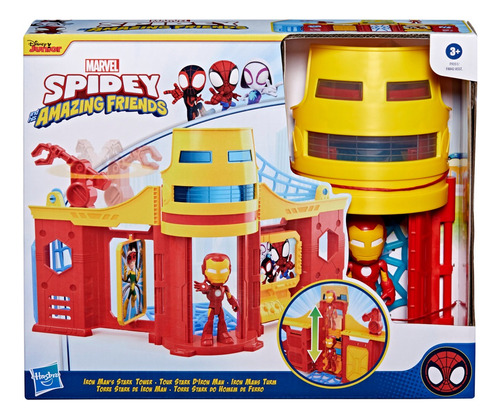 Set De Juego Torre Stark Con Figura De Iron Man, +3 Años
