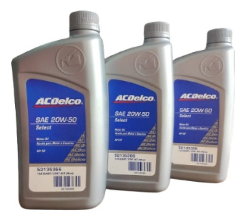 Aceite Mineral Base Premium Acdelco® 20w50