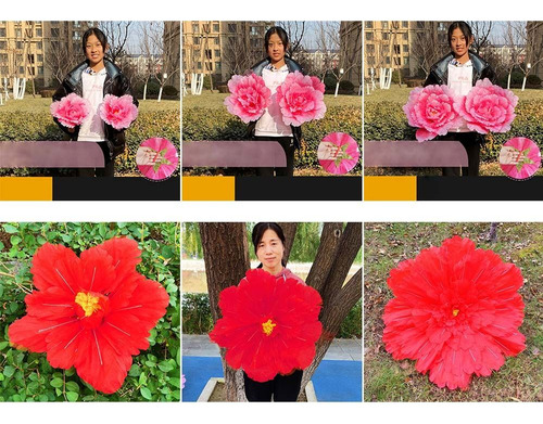 Flores Artificiales, 30, 40, 50 Cm, Peony Dancing Props, The