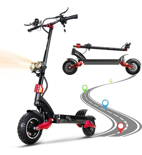 Scooter Eléctrico Para Adultos, Motor De 1600 W, Velocidad M