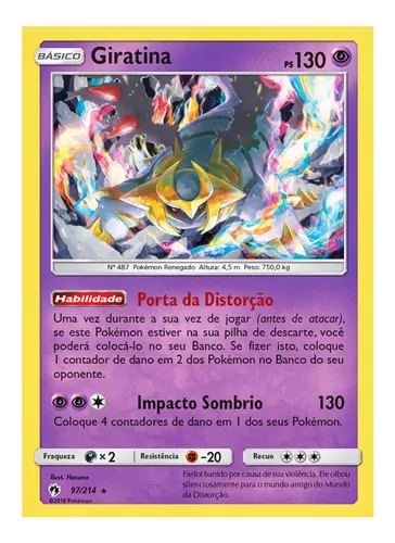 M Giratina Ex pokemon card