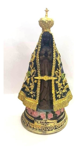 Escultura Imagem Nossa Senhora Resina Aparecida Graças Fatim