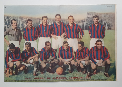 Revista El Grafico Lote Laminas San Lorenzo Campeon Años 30