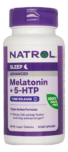 Melatonina 6 Mg | 60 Tabs | Triple Acción | Premium | 5-htp