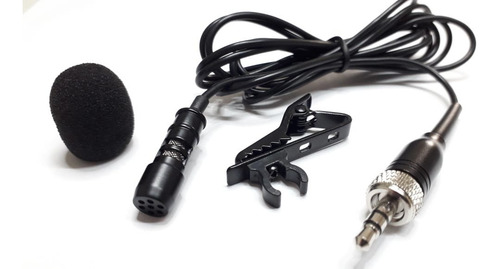 Microfone Lapela Para Sennheiser G1, G2, G3 Ew100 Ew200 Cor Preto