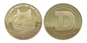 Souvenir Moneda Dogecoin Física Coleccionable Con Cápsula