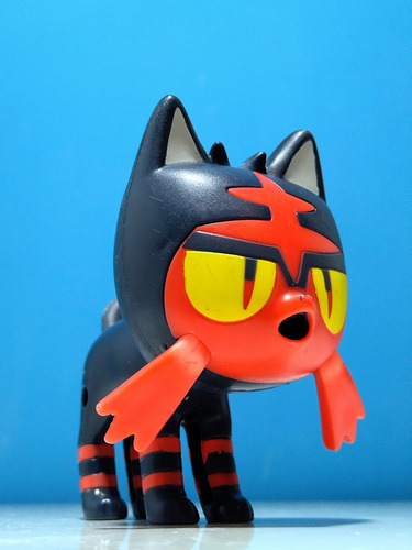 Muñeco Pokemon Litten (fuego) 2017 (Usado)