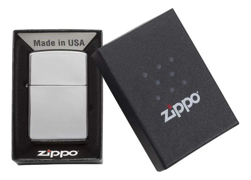 Isqueiro Zippo 250 Classic Metal Polido Original Com Fluido