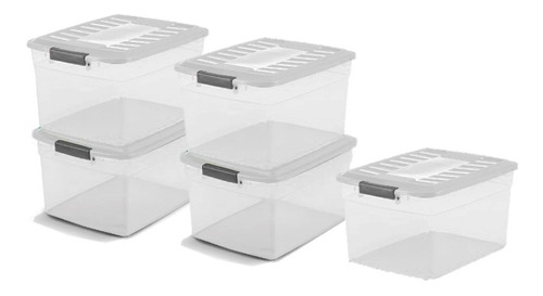 Cajas Organizadoras Plasticas Colbox 15lts X 5 U. Colombraro