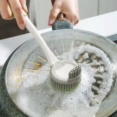 Cepillo Limpieza Doble Silicona Multiuso Cocina Baño