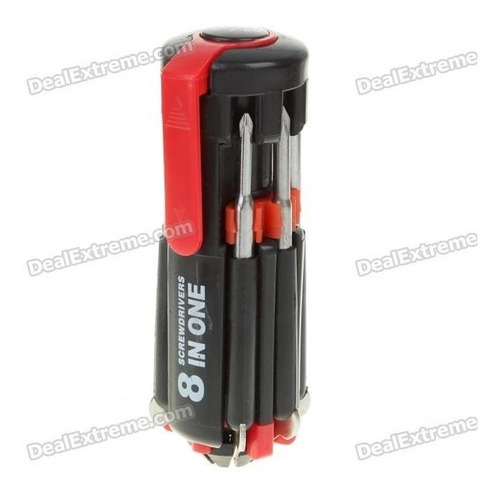 Lanterna Ferramenta Muli-screwdriver 8 Em 1