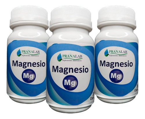 Magnesio Carbonato 300 Mg Pack 3 Frascos 30 Cápsulas 