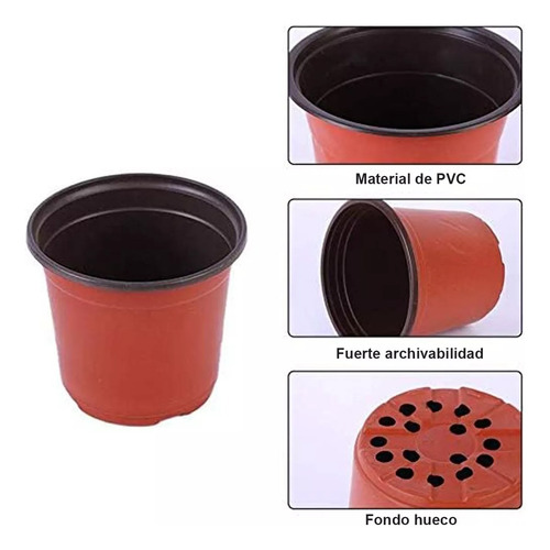 Macetas Redondo Flexible 12x10cm Terracota, Pack 100 Piezas