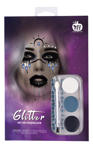 Set De Conjunto De Maquillaje Calavera Disfraz De Halloween