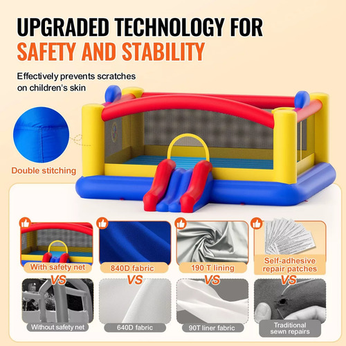 Trampolín Brincolín Inflable Niños 4.5 X 4.4 Mts