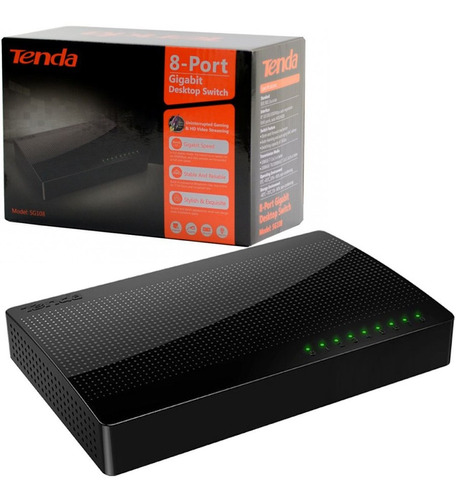 Switch Red Ethernet Gigabit 8 Puertos Tenda Lan 1000mbps ®