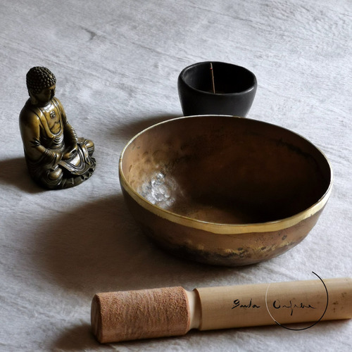 Imagen 6 de 7 de Set De Cuencos Tibetanos De 18+22+26 Cm - Buda Orfebre