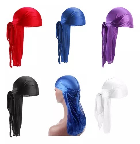 Boné Durags ajustável de cetim de seda Durag boné unissex Doo Rag Biker  Smooth para cabeça Wrap Premium Designer Doo Rag Danc