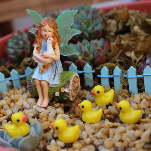 Estatuilla En Miniatura, Estatua De Hada, Regalo De , Con
