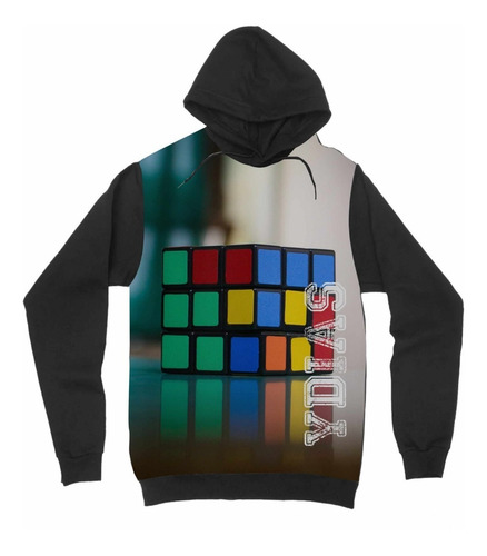 Blusa Moletom Cubo Mágico Rubik Colorido Game Tumblr Inverno