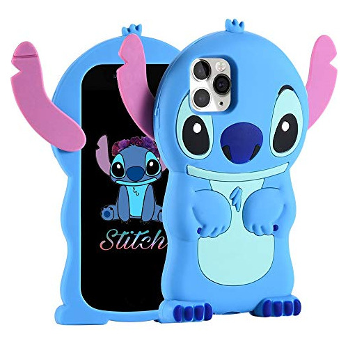 Funda Para iPhone 11 Lilo Stitch Cute 3d Cartoon 6.1 Pulgada