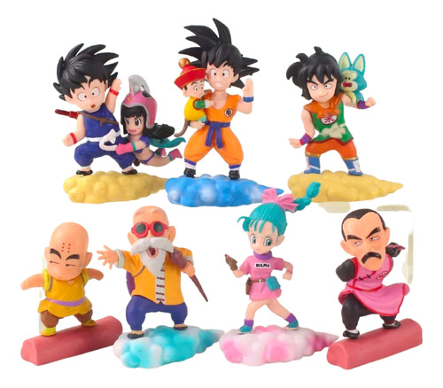 Dragon Ball Juguetes Mini Colección Goku Nube Voladora 7pz