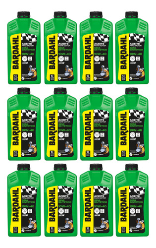 Kit Aceite Semi Sintético 10w40 Bardahl 1 L X 12 Unidades