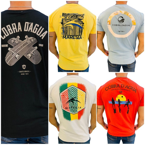 Kit 80 Camisetas Blusa Cobra D'água/ Maresia Roupa Top Lucre