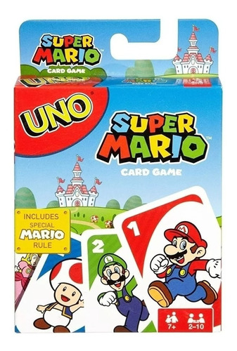 Juego De Cartas Uno Super Mario Mattel Nuevo Juego De Mesa
