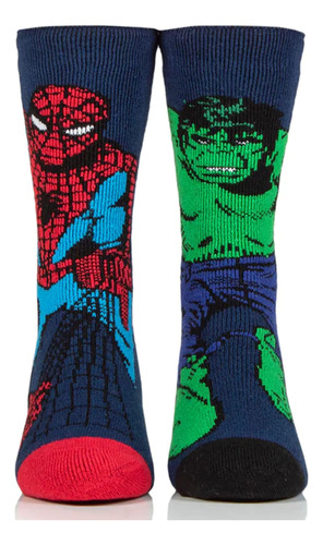 Meia Térmica Masculina Heat Holders 1.6 Homem Aranha Hulk