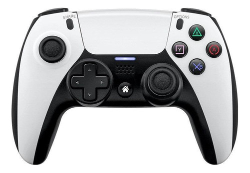 Controlador Jogos Joystick P04 Branco Sem Fio Ps4 Pc Android