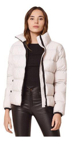 Campera Inflable Corta Impermeable Abrigada Mujer Nofret